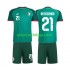 Camisola Argélia Ramy Bensebaini 21 Criança Equipamento Segundo 2026 Manga Curta